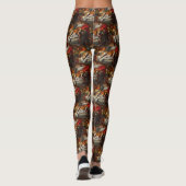 Amerikaanse Engelse vosshond Kerstfeest Leggings (Achterkant)