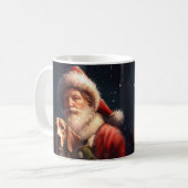 Amerikaanse Engelse vosshond Kerstman Kerstmis Koffiemok (Voorkant links)