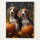 Amerikaanse Engelse vosshond Puppy Herfst Delight Planner (Achterkant)
