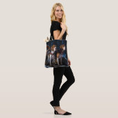 Amerikaanse Engelse Vosshond Sneeuwige slee Kerstm Tote Bag (Op model)