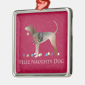 Amerikaanse Engelstalige kerst Metalen Ornament (Links)