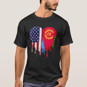 Amerikaanse Eritrese erfgoedmaand Eritrea vlag hoo T-shirt