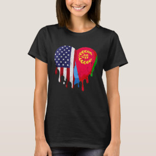Amerikaanse Eritrese erfgoedmaand Eritrea vlag hoo T-shirt