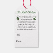 Amerikaanse Eskie kerstcadeaus Cadeaulabel (Achterkant)