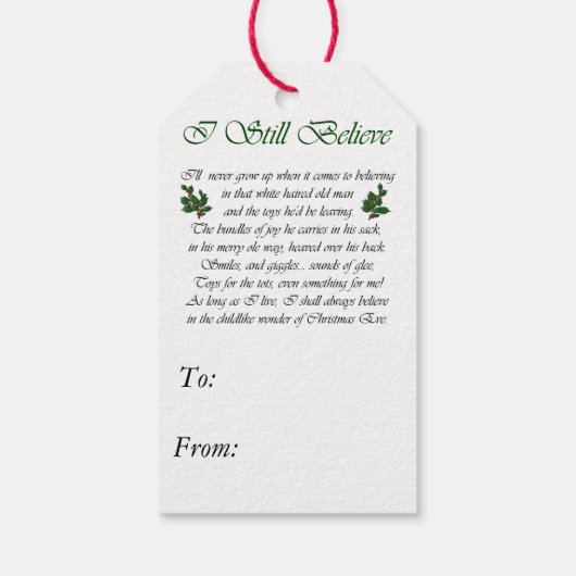 Amerikaanse Eskie kerstcadeaus Cadeaulabel (Achterkant)