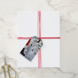 Amerikaanse Eskie kerstcadeaus Cadeaulabel