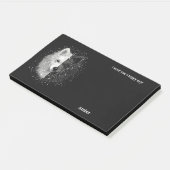 Amerikaanse Eskimo Abstracte Art Dog Naam Post-it® Notes (Schuin)