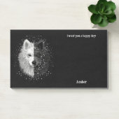 Amerikaanse Eskimo Abstracte Art Dog Naam Post-it® Notes (Kantoor)