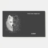Amerikaanse Eskimo Abstracte Art Dog Naam Post-it® Notes (Voorkant)