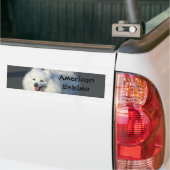 Amerikaanse Eskimo Bumpersticker (Op Truck)