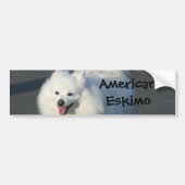 Amerikaanse Eskimo Bumpersticker (Voorkant)