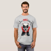 Amerikaanse Eskimo Count DOGcula Funny Dog Lover T-shirt (Voorkant volledig)