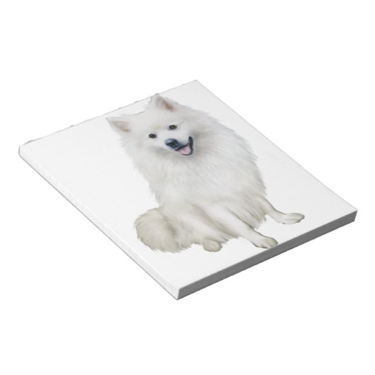 Amerikaanse Eskimo Dog (A) Notitieblok (Schuin)