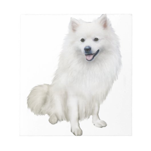 Amerikaanse Eskimo Dog (A) Notitieblok (Voorkant)