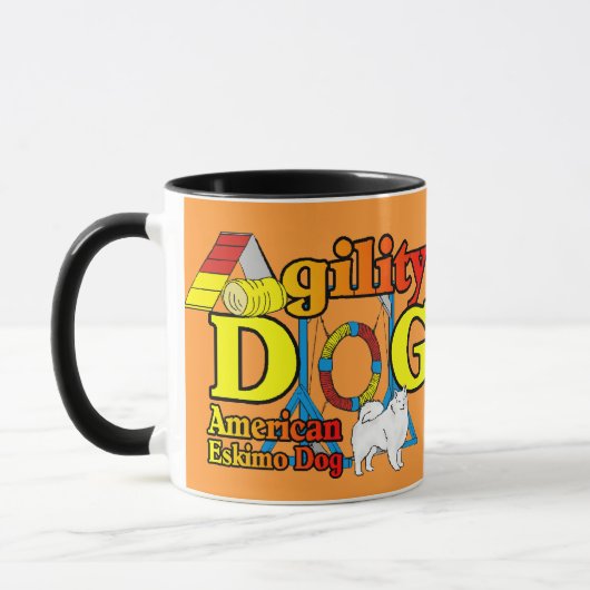 Amerikaanse Eskimo Dog Agility Gifts Mok (Links)