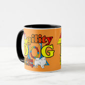 Amerikaanse Eskimo Dog Agility Gifts Mok (Voorkant links)
