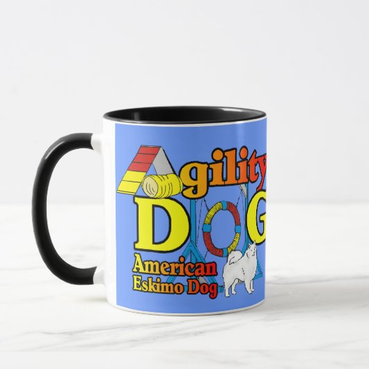 Amerikaanse Eskimo Dog Agility Gifts Mok (Links)