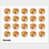 Amerikaanse Eskimo Dog Agility Gifts Ronde Sticker (Vel)