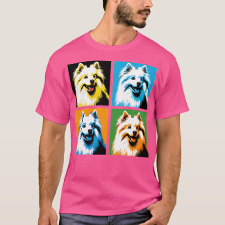 Amerikaanse Eskimo Dog Art Hondenliefhebbers T-shirt