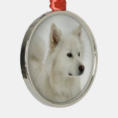 Amerikaanse Eskimo Dog Art Metalen Ornament (Rechts)