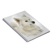 Amerikaanse Eskimo Dog Art Notitieboek (Rechterzijde)