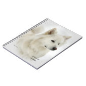 Amerikaanse Eskimo Dog Art Notitieboek (Linkerzijde)