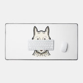 Amerikaanse Eskimo Dog Bureaumat (Keyboard & Muis)