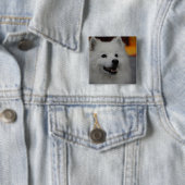 Amerikaanse Eskimo Dog Button (In situ)