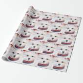 Amerikaanse Eskimo Dog Cadeaupapier (Uitgerold)