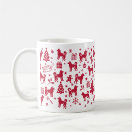 Amerikaanse Eskimo Dog Christmas Design Koffiemok
