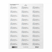 Amerikaanse Eskimo Dog Clean & Simple Etiket (Full Sheet)