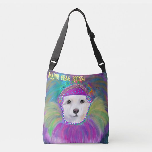 Amerikaanse Eskimo Dog Crossbody Tas (Voorkant)