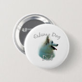 Amerikaanse Eskimo Dog Dad 2 Ronde Button 5,7 Cm (Voorkant /achterkant)