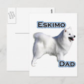 Amerikaanse Eskimo Dog Dad 4 Briefkaart (Voorkant / Achterkant)