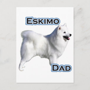 Amerikaanse Eskimo Dog Dad 4 Briefkaart