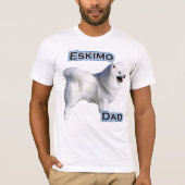 Amerikaanse Eskimo Dog Dad 4 T-shirt (Voorkant)