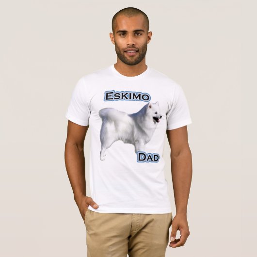 Amerikaanse Eskimo Dog Dad 4 T-shirt (Voorkant volledig)