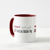 Amerikaanse Eskimo Dog Gifts Mok (Voorkant links)