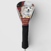 Amerikaanse Eskimo Dog Golfheadcover (Voorkant)
