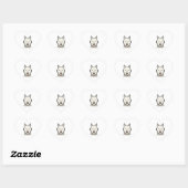 Amerikaanse Eskimo Dog Hart Sticker (Vel)