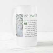 Amerikaanse Eskimo Dog kerstcadeaus Matglas Bierpul (Voorkant links)