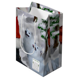 Amerikaanse Eskimo Dog kerstcadeaus Medium Cadeauzakje