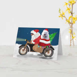 Amerikaanse Eskimo Dog kerstkerstkerstkerstkerstma Kaart