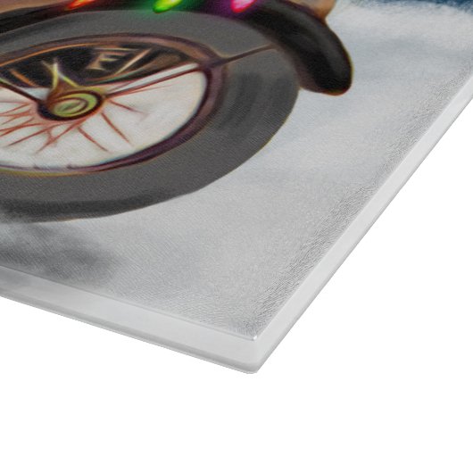 Amerikaanse Eskimo Dog kerstkerstkerstkerstkerstma Snijplank (Hoek)