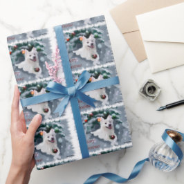 Amerikaanse Eskimo Dog Kerstmis Cadeaupapier