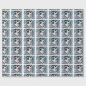 Amerikaanse Eskimo Dog Kerstmis Cadeaupapier (Vlak)