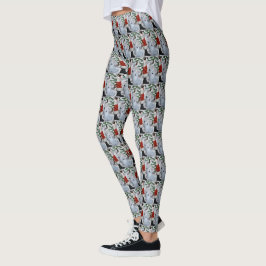 Amerikaanse Eskimo Dog Kerstmis Leggings