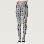 Amerikaanse Eskimo Dog Kerstmis Leggings (Voorkant)