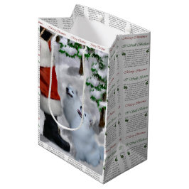 Amerikaanse Eskimo Dog Kerstmis Medium Cadeauzakje