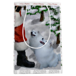 Amerikaanse Eskimo Dog Kerstmis Medium Cadeauzakje